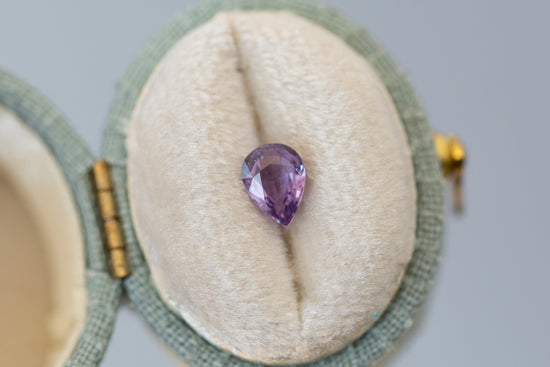 0.84ct Pear Purple Sapphire