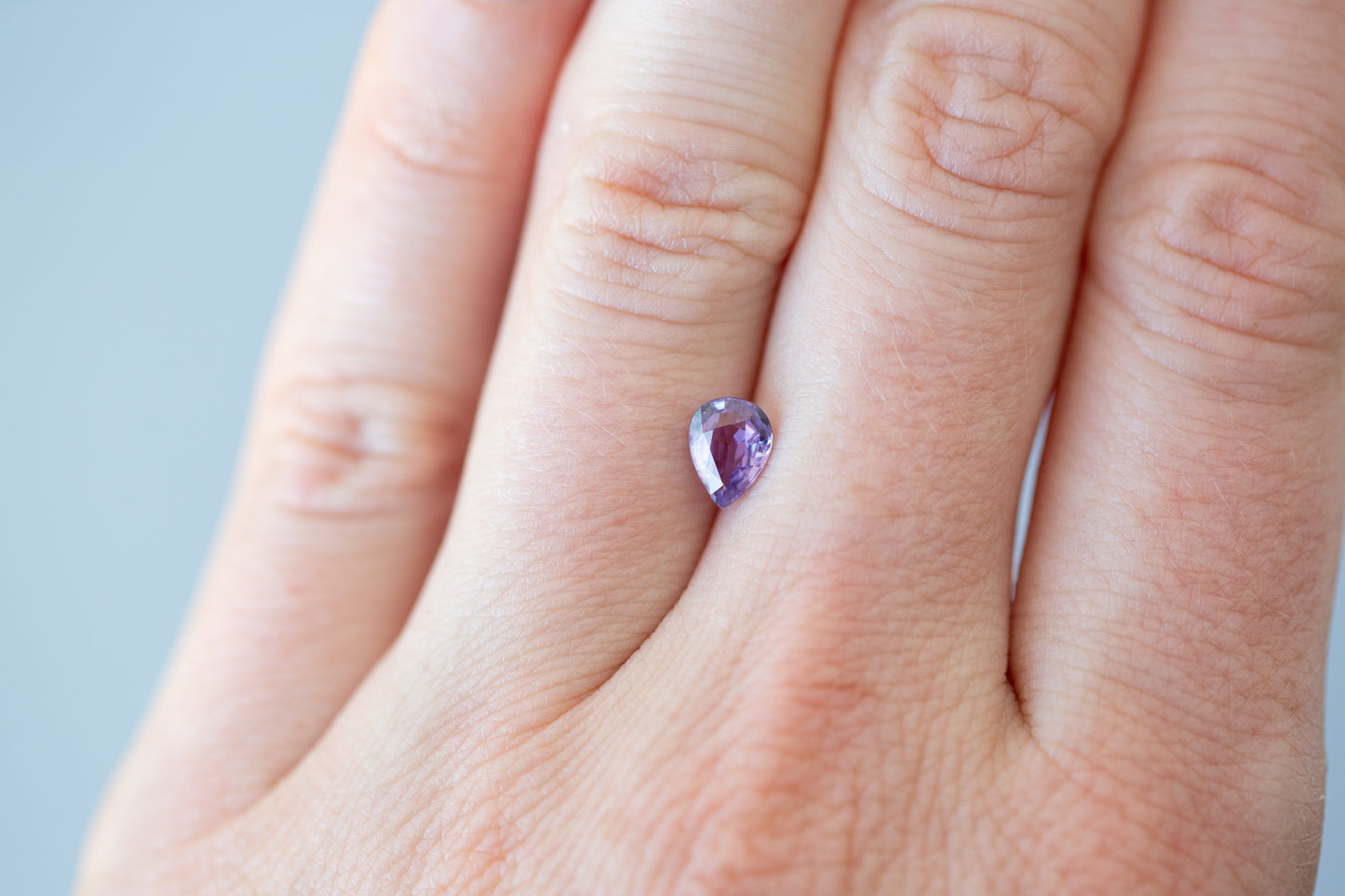 0.84ct Pear Purple Sapphire