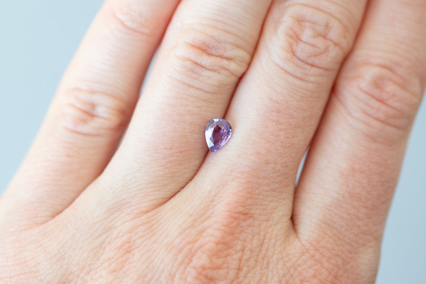 0.84ct Pear Purple Sapphire