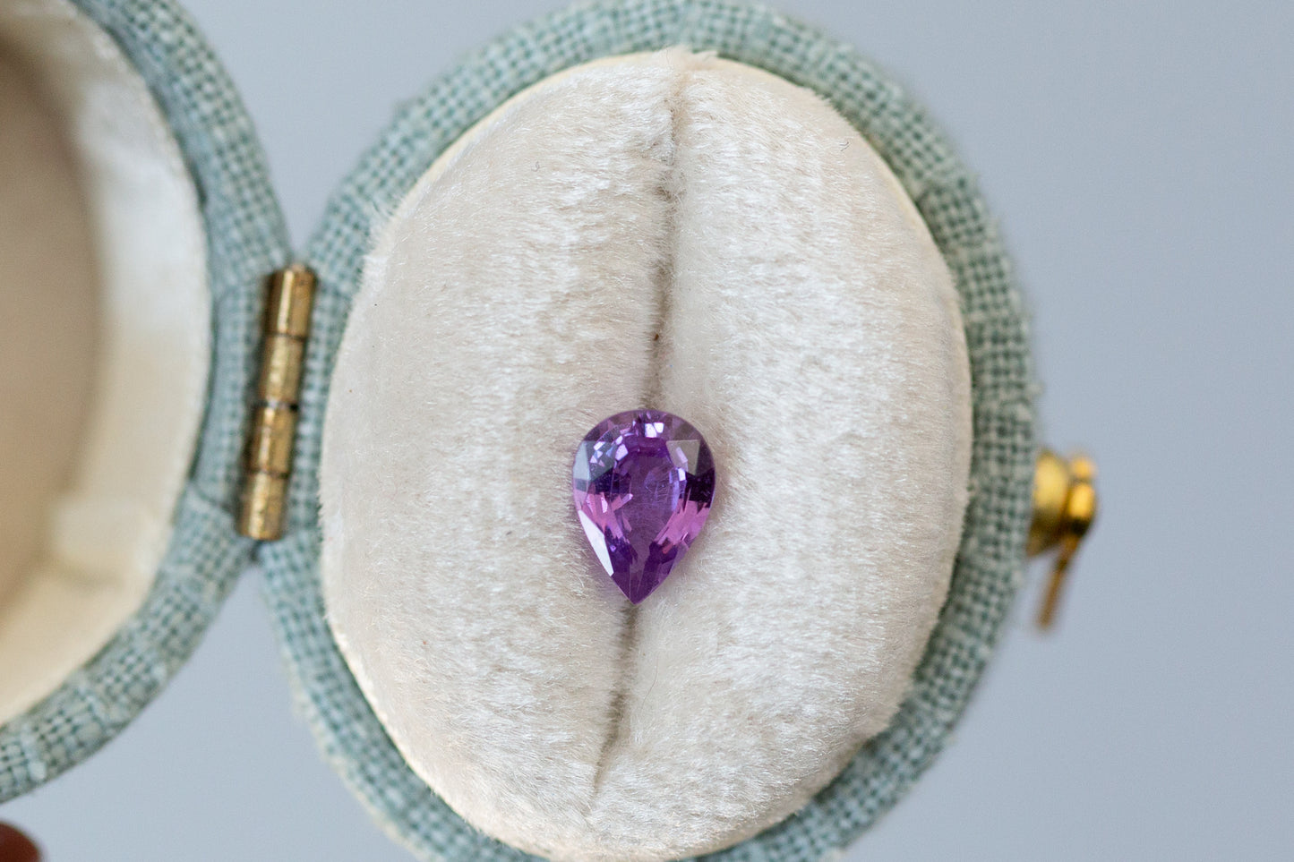 0.78ct Pear Purple Sapphire