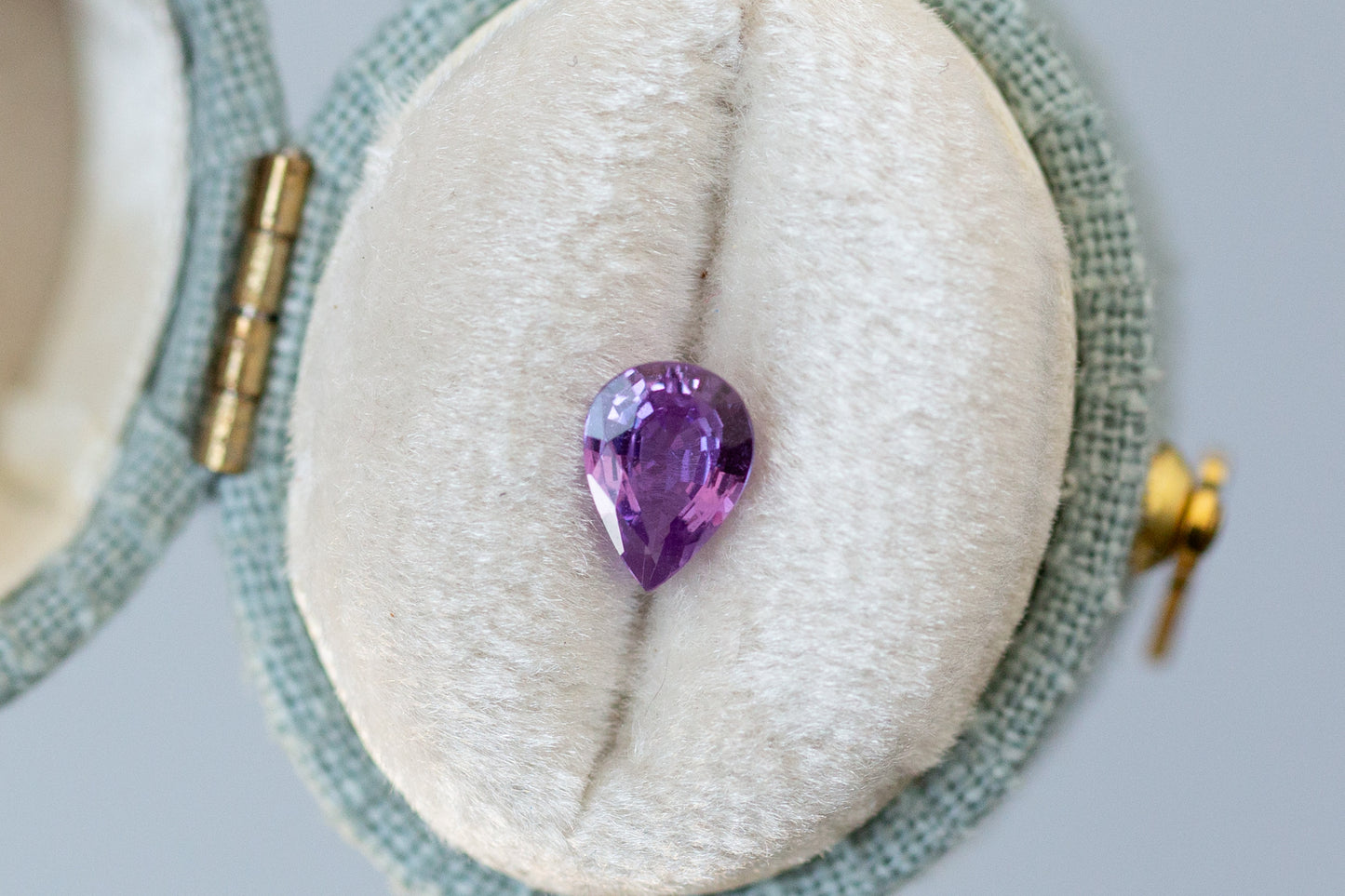 0.78ct Pear Purple Sapphire