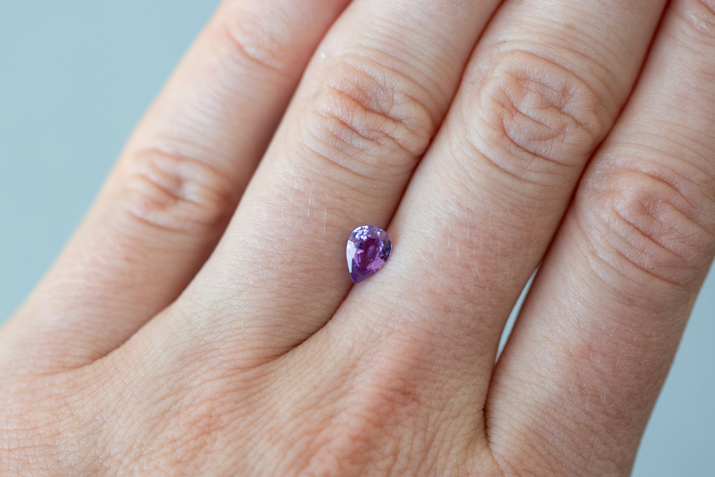 0.78ct Pear Purple Sapphire