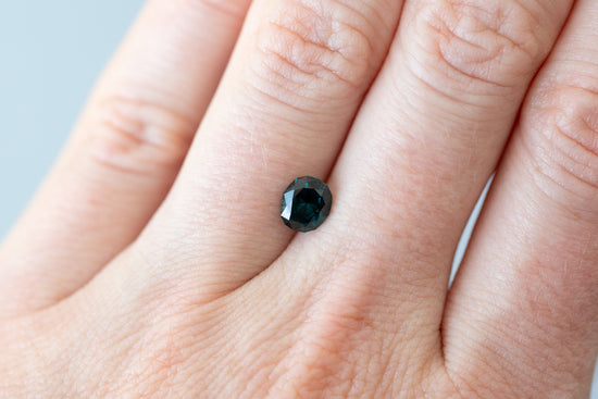 1.11ct Oval Dark Teal Sapphire