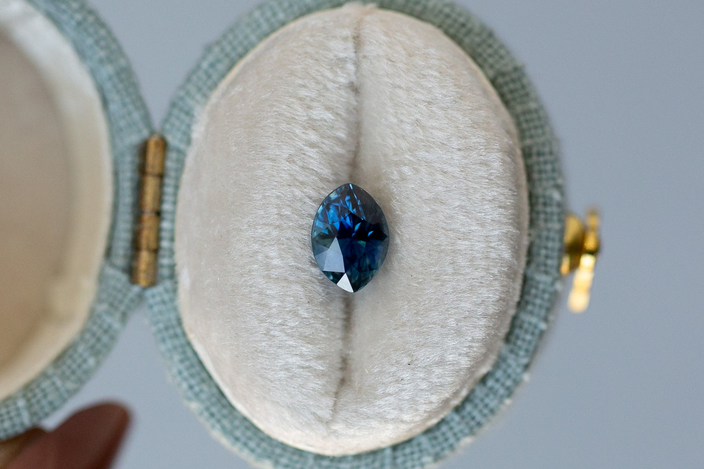 1.12ct Marquise Blue and Teal Sapphire