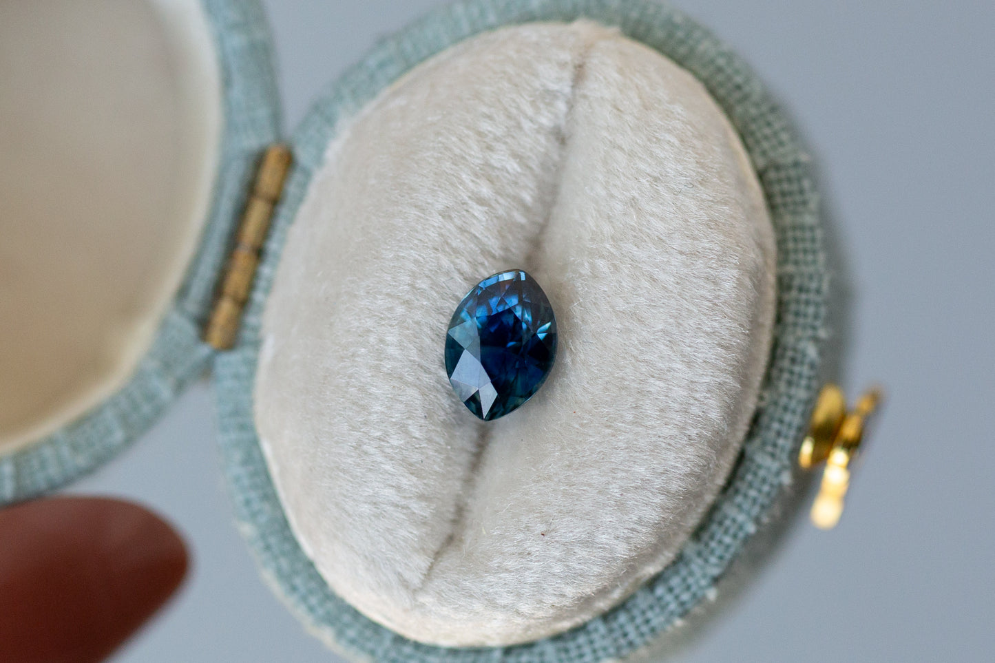 1.12ct Marquise Blue and Teal Sapphire