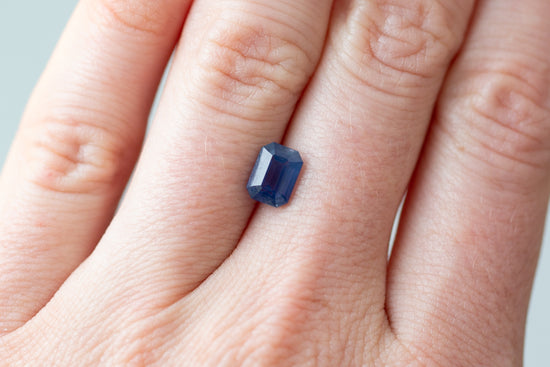 2.05ct Radiant Purplish Blue Sapphire