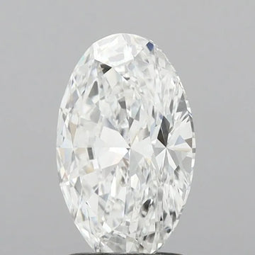 2.00ct Oval Lab Grown Diamond (Colour E, Clarity VVS2, IGI Certified)