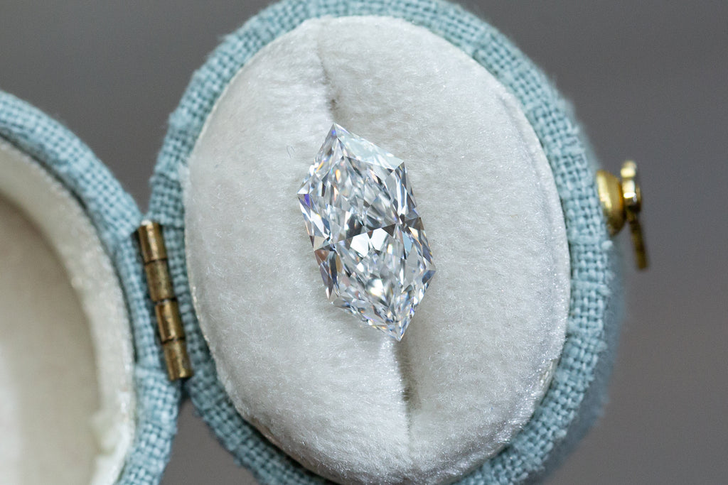 2.81ct Elongated Hexagon Lab Diamond, D VS1 – Oore Jewelry