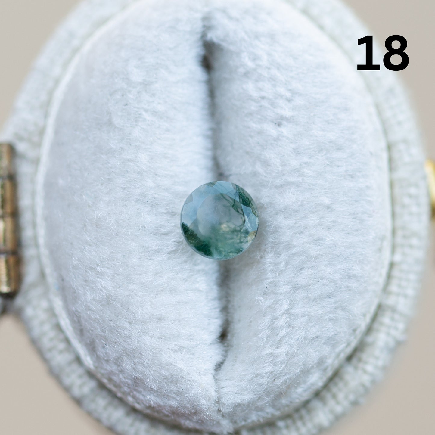 RESTOCKED! Briar rose three stone with moss agate