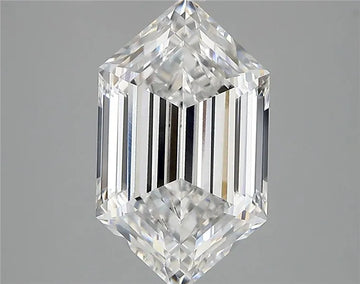 3.72ct Hexagonal Lab Grown Diamond (Colour D, Clarity VVS2, IGI Certified)