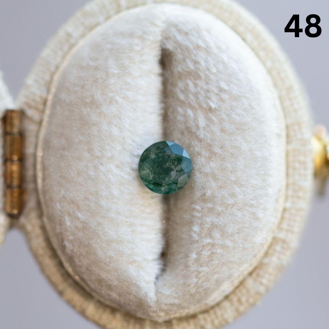 RESTOCKED! Briar rose three stone with moss agate