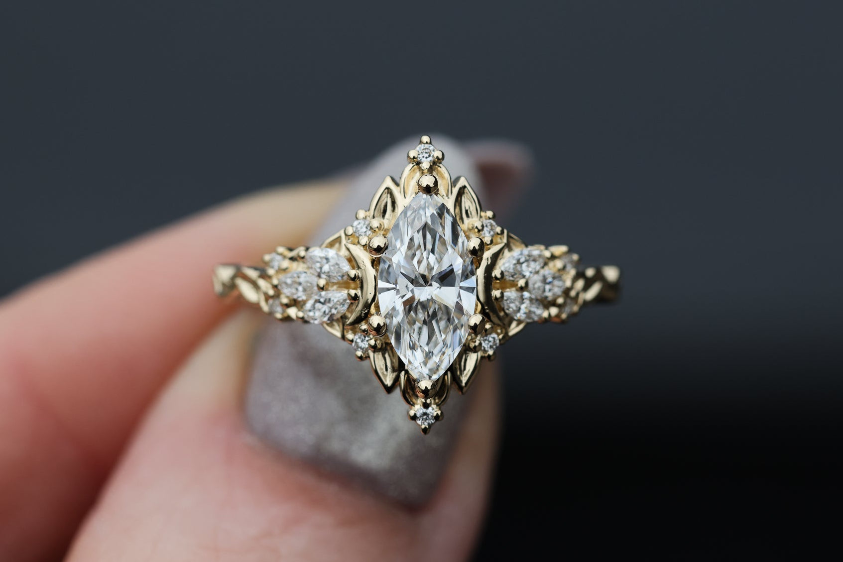 Briar Rose Moonlight (setting only) – Oore Jewelry