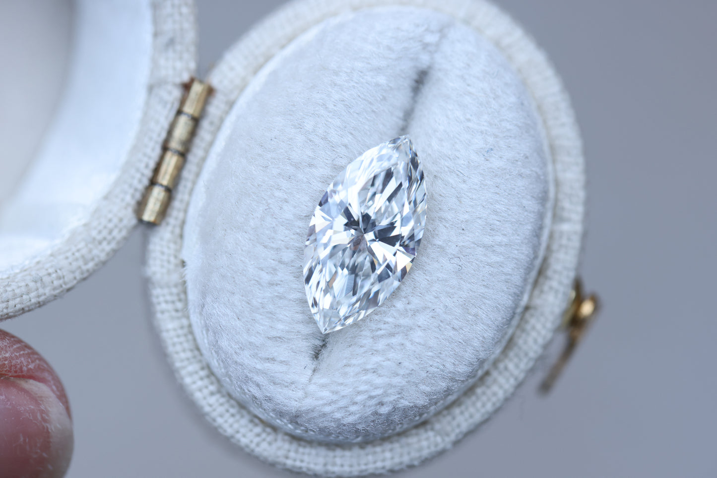 2.51ct marquise lab diamond, E/VS1
