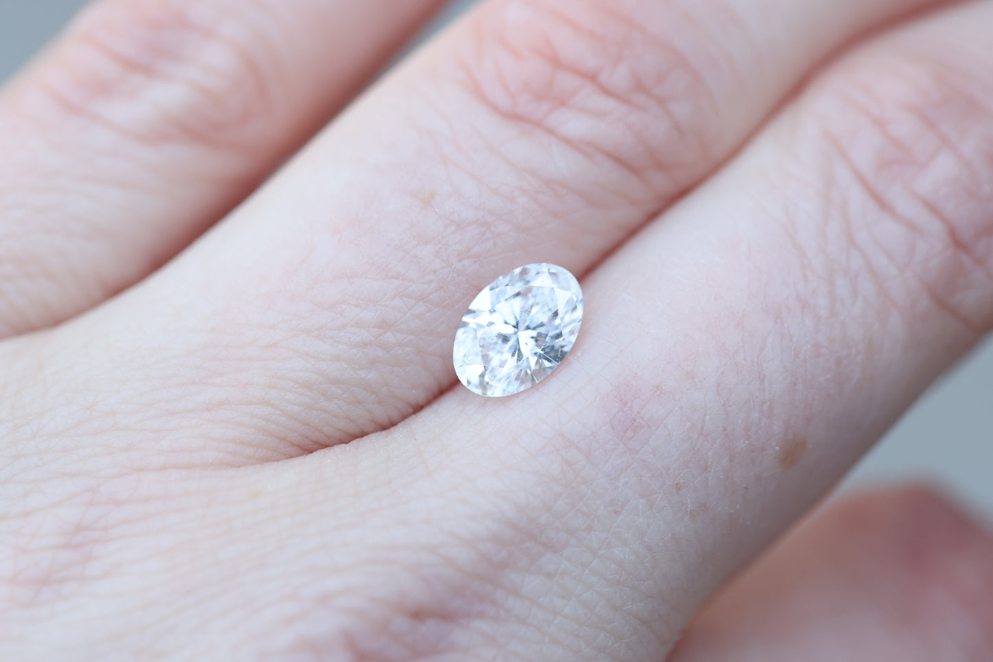 1.32ct oval lab diamond, D/VVS1