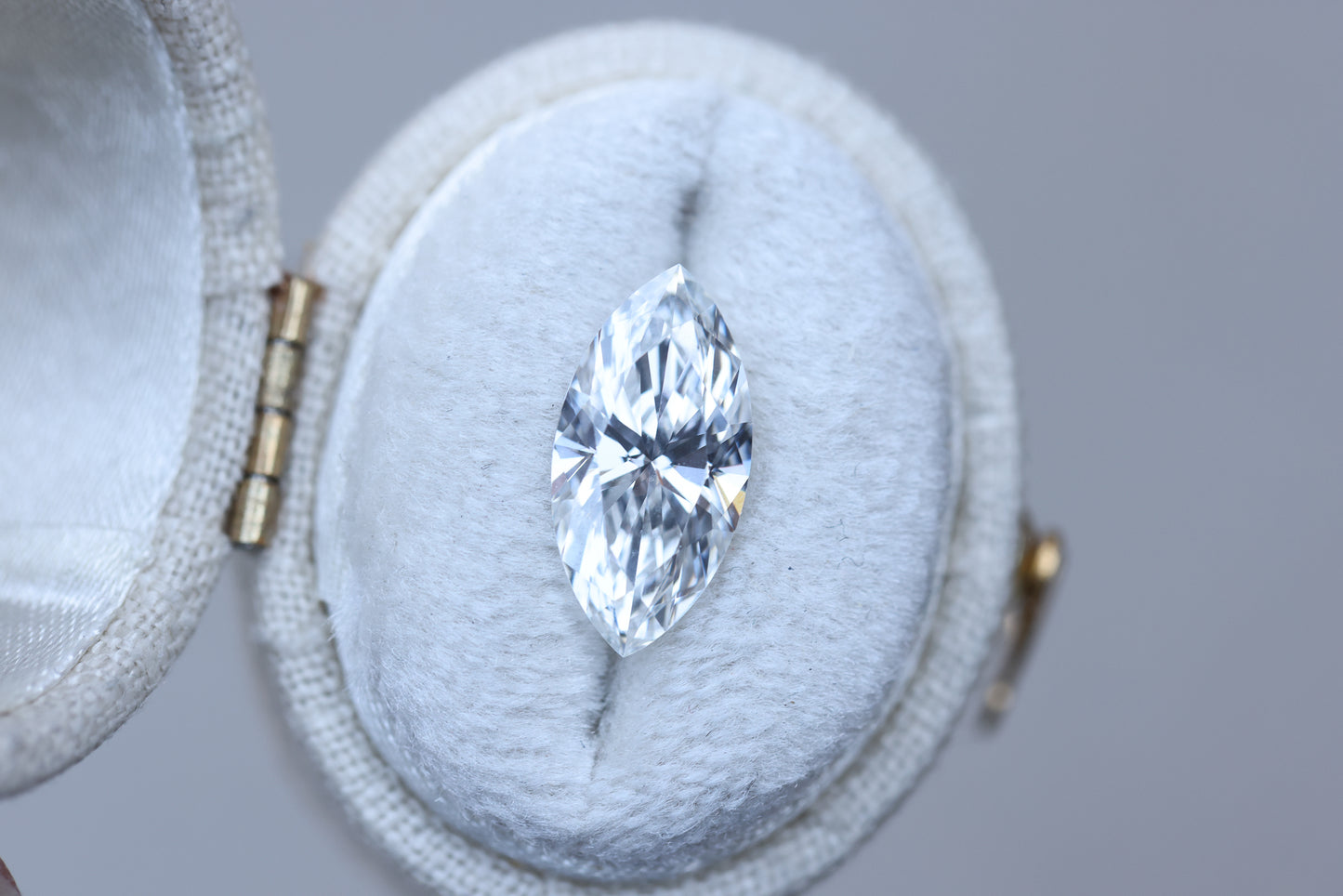2.57ct marquise lab diamond, E/VS1