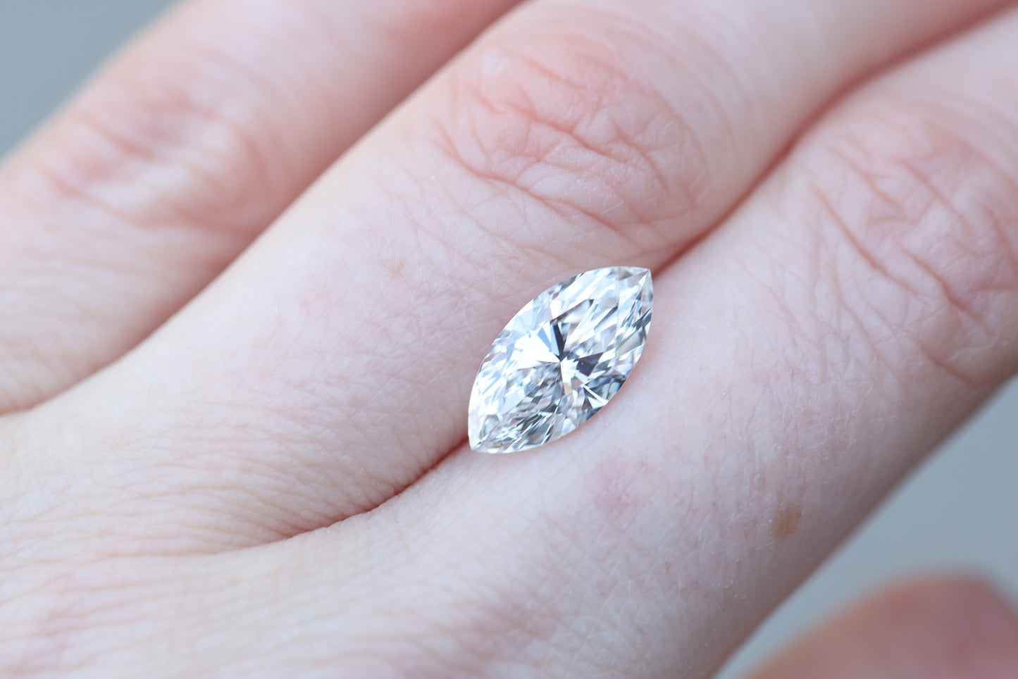 2.57ct marquise lab diamond, E/VS1