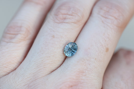 1.57ct oval blue sapphire, Starbrite cut by John Dyer