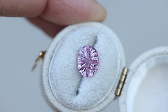 2.13ct oval pink sapphire, Starbrite cut by John Dyer