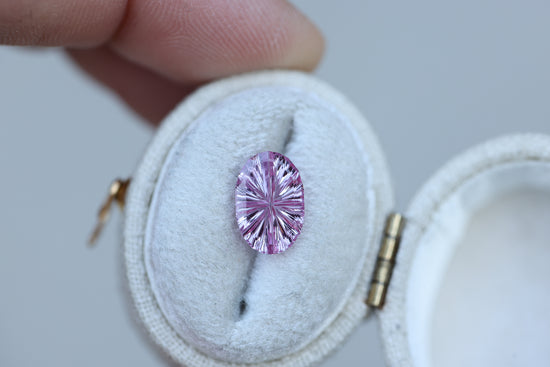 2.13ct oval pink sapphire, Starbrite cut by John Dyer