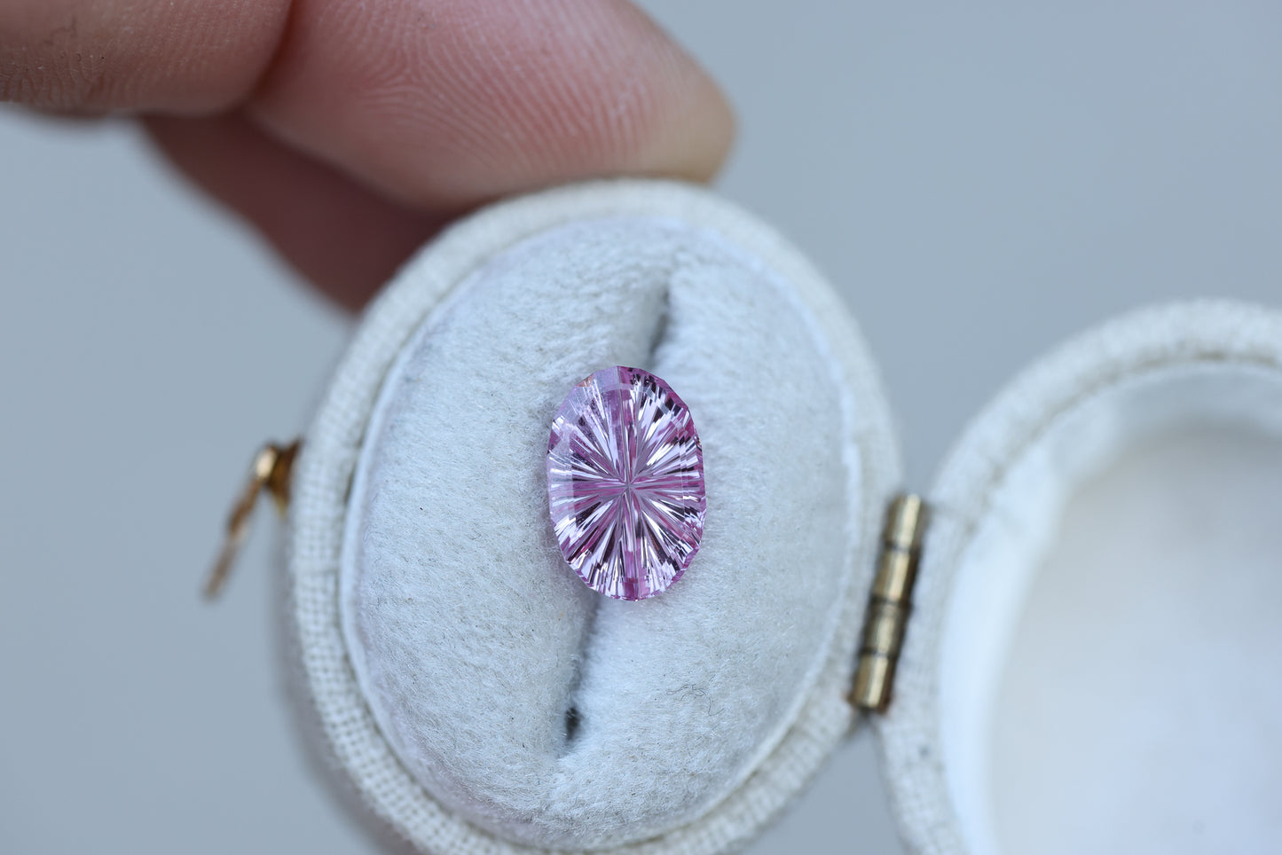 2.13ct oval pink sapphire, Starbrite cut by John Dyer