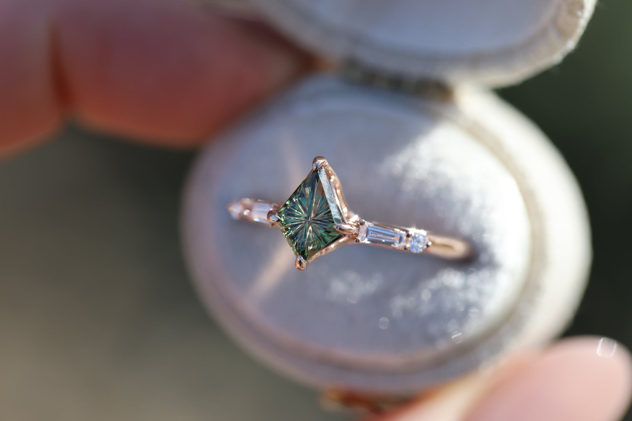 Maeve with kite cut Starbrite sapphire – Oore Jewelry