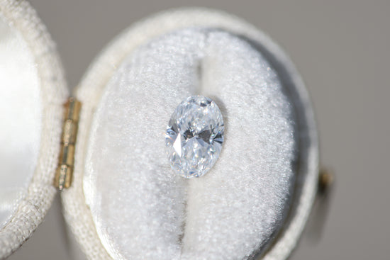 1.51ct oval lab diamond, D/VVS2