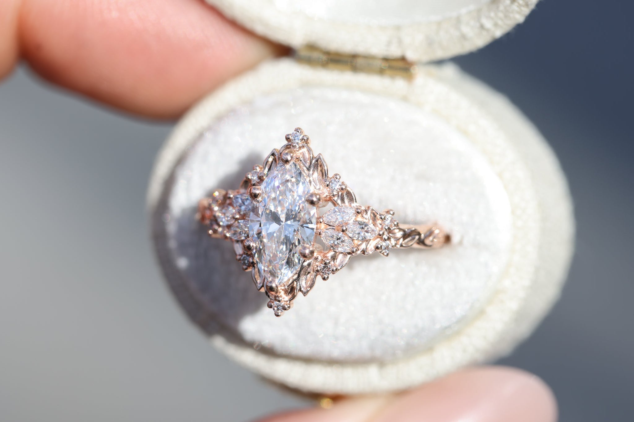 Customize your own Briar Rose Starlight with 10x5mm marquise