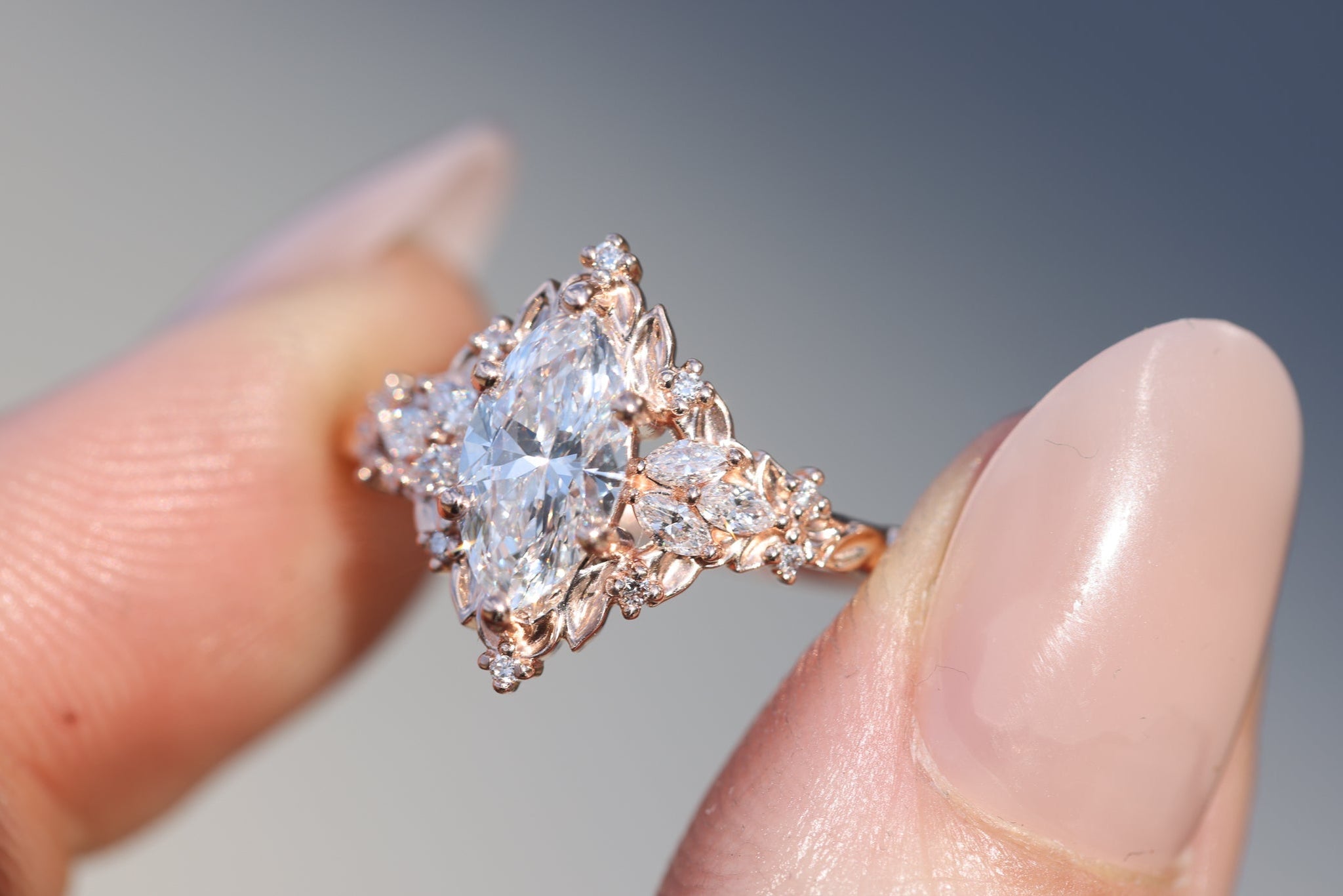 STAR JEWELRY Bridal ring 60%OFF ♯10/♯15 Briar Rose Starlight (setting only) – Oore Jewelry