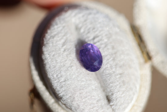 1.55ct oval opalaescent purple sapphire