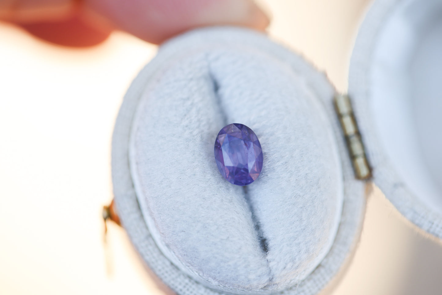 1.55ct oval opalaescent purple sapphire