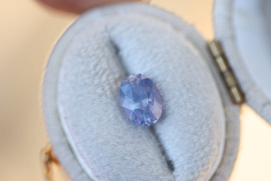 1.64ct oval opalescent lavender sapphire