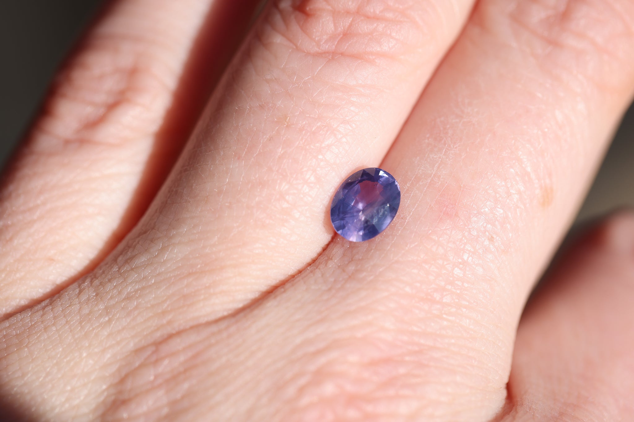 1.53ct oval opalescent purple blue sapphire – Oore Jewelry