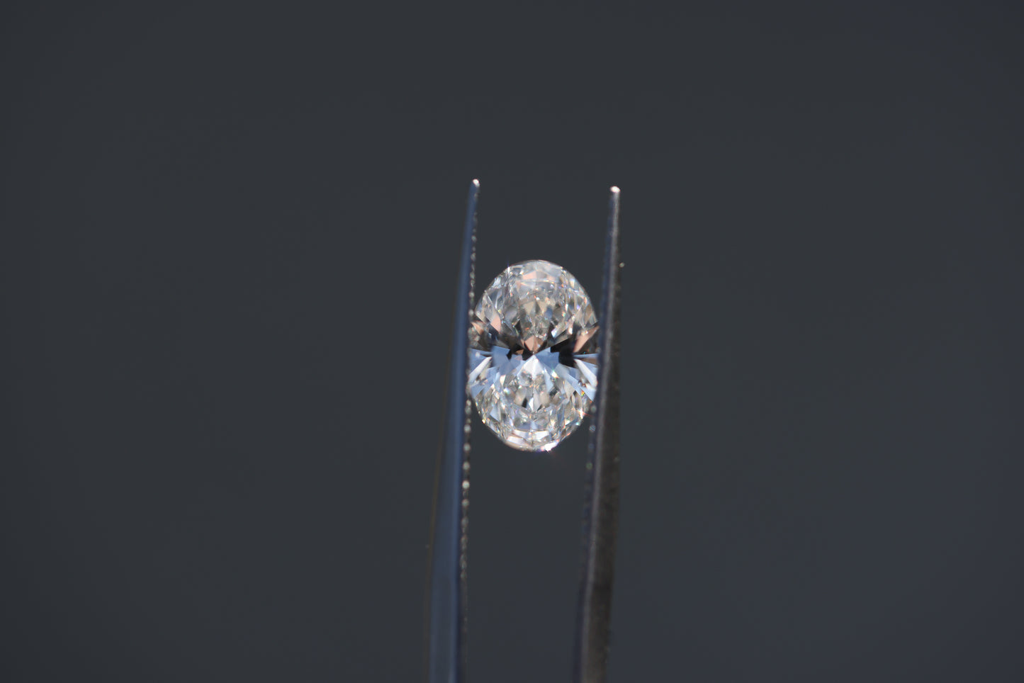 1.34ct oval lab diamond, E/VS1