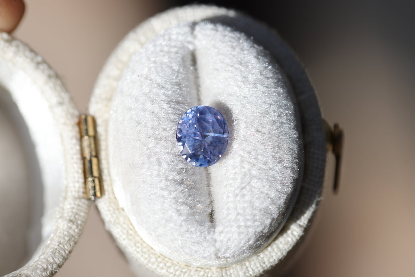 1.51ct oval blue purple sapphire!