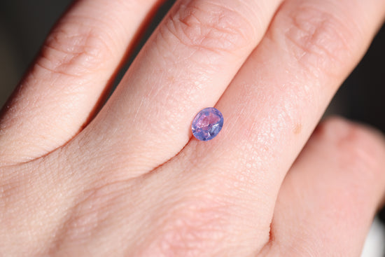 1.06ct oval opalescent lavender pink sapphire
