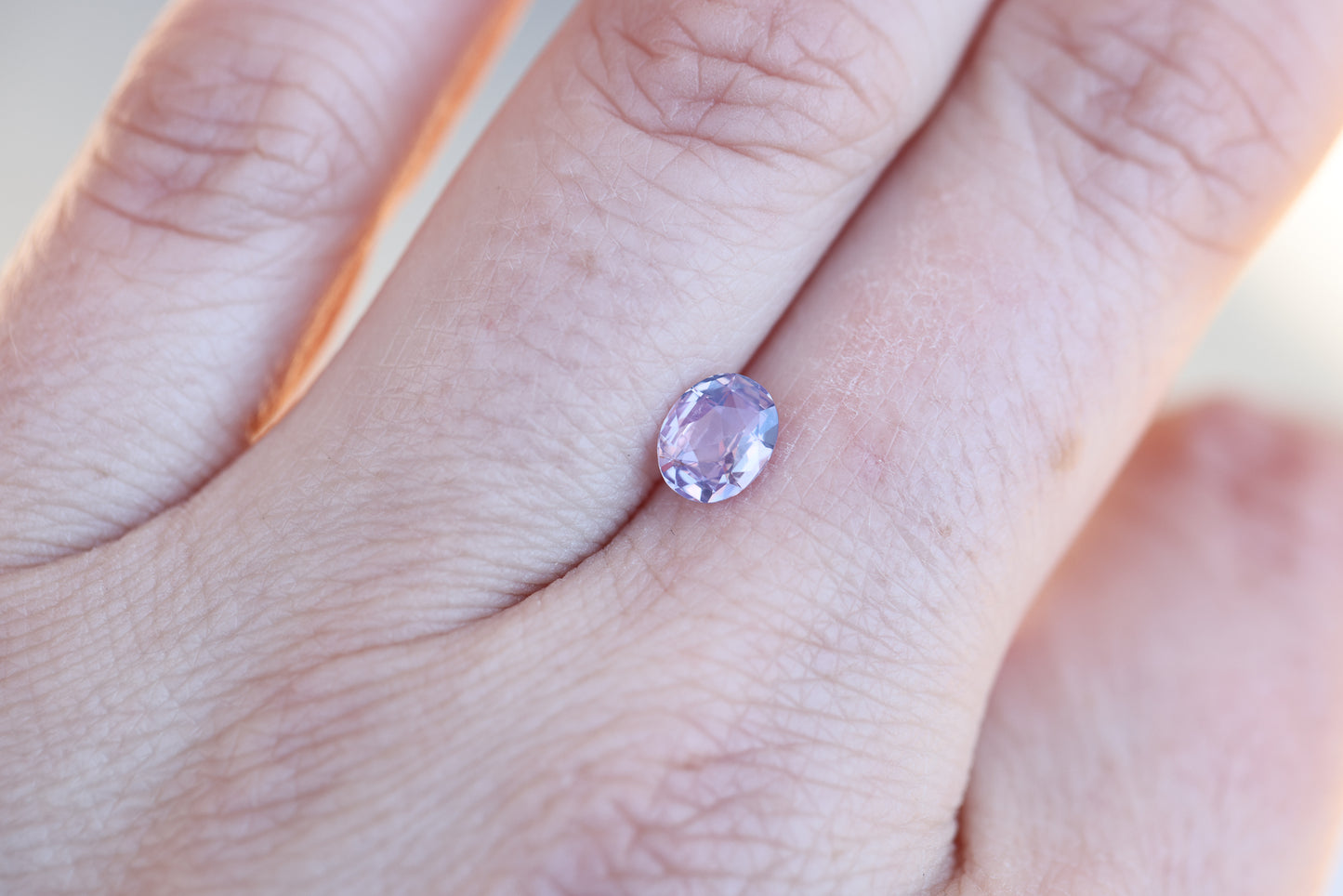 1.06ct oval opalescent lavender pink sapphire