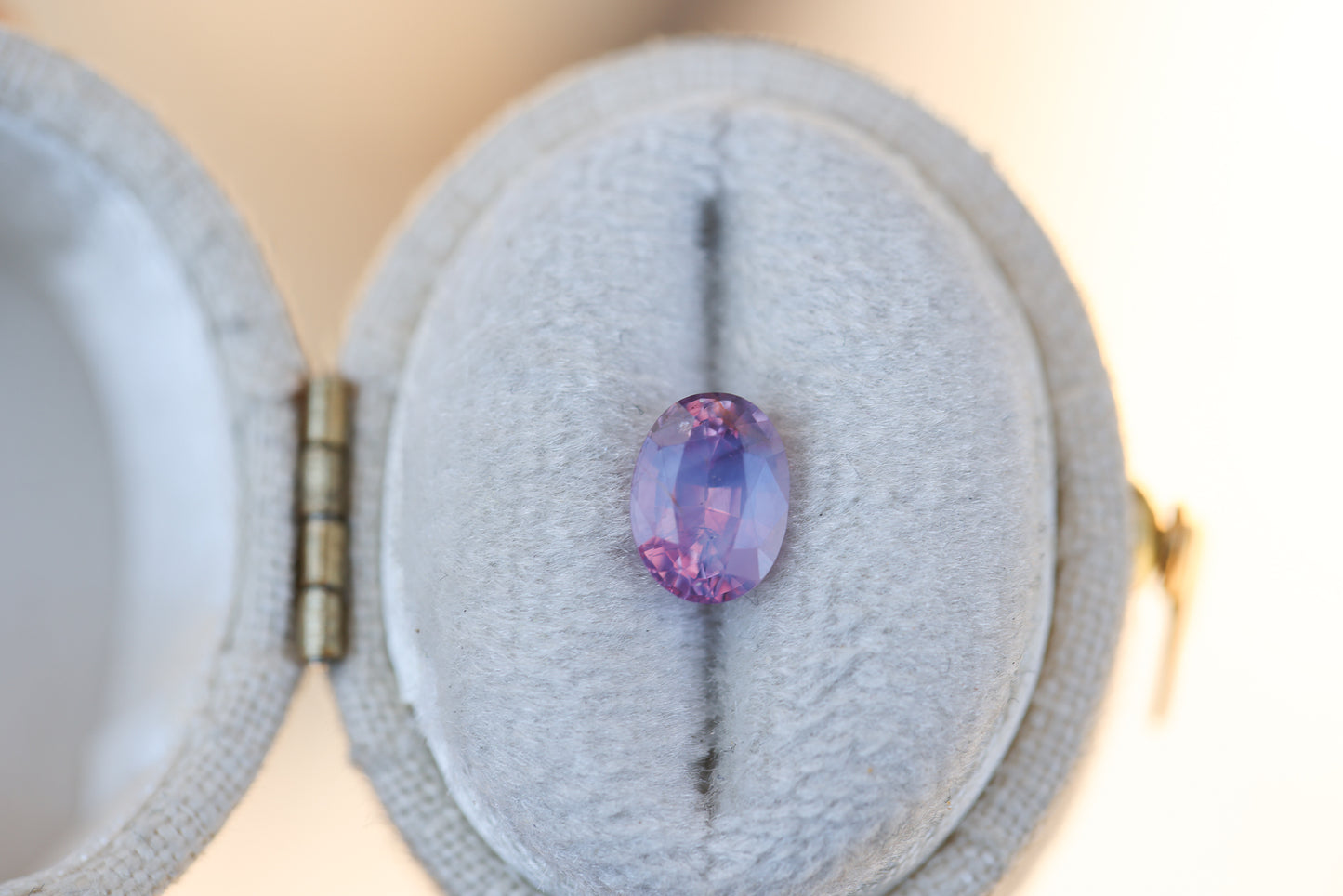 1.18ct oval opalescent pink purple sapphire
