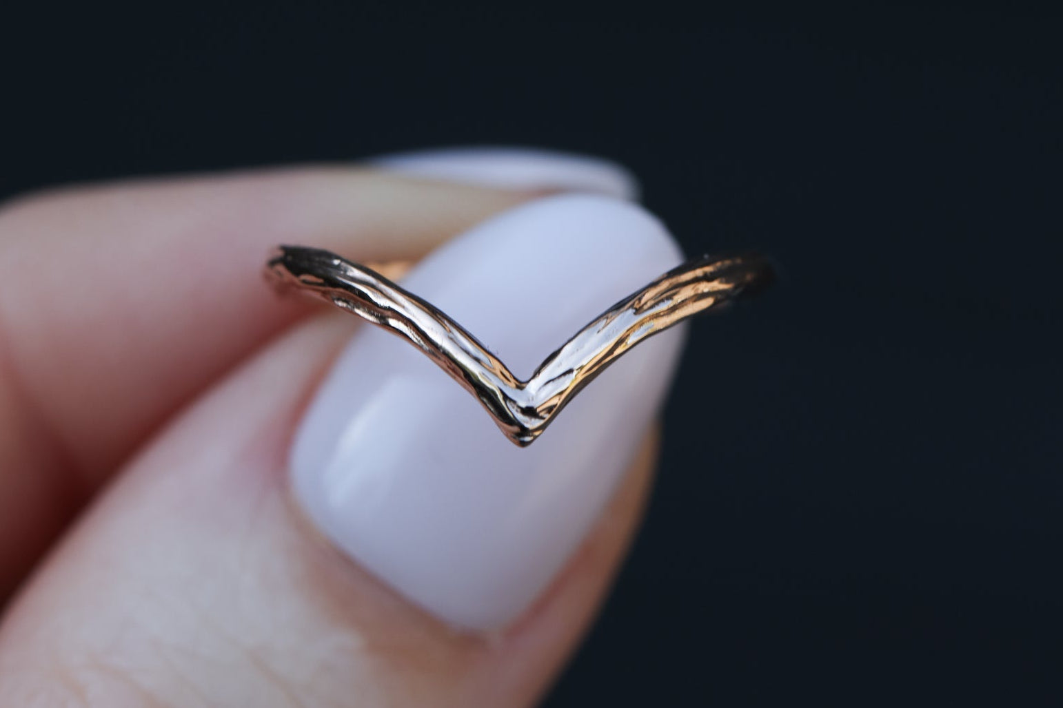 Chevron twig band – Oore Jewelry