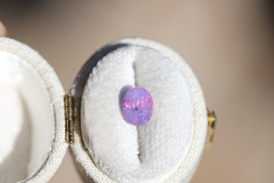2.02ct oval opalescent pink lavender sapphire