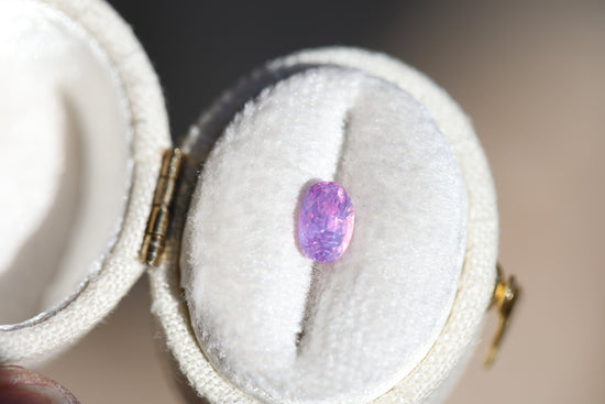 1.01ct oval opalescent pink sapphire