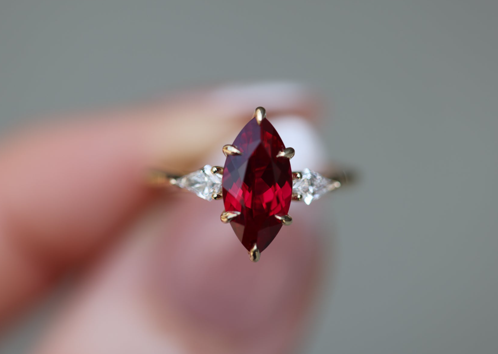 Artemis Setting with Marquise Lab Ruby – Oore Jewelry