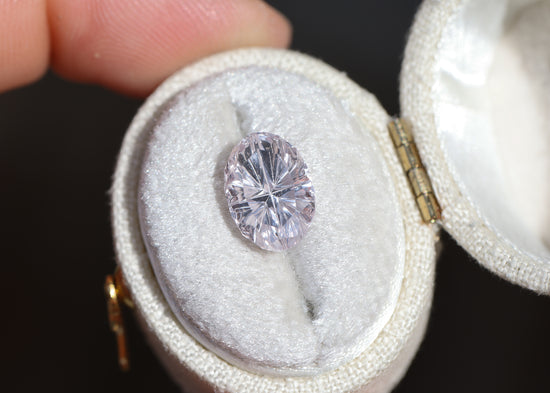 3.79ct oval very light pink sapphire - Starbrite cut by John Dyer