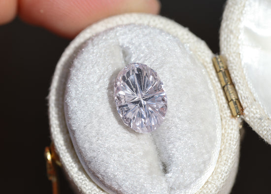3.79ct oval very light pink sapphire - Starbrite cut by John Dyer