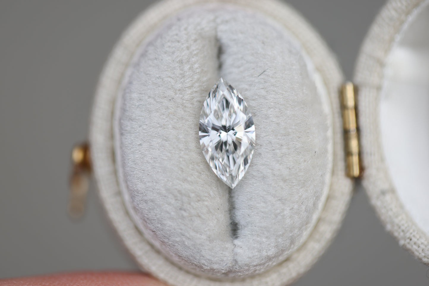 ON HOLD 1.47ct marquise lab diamond, F/VS1