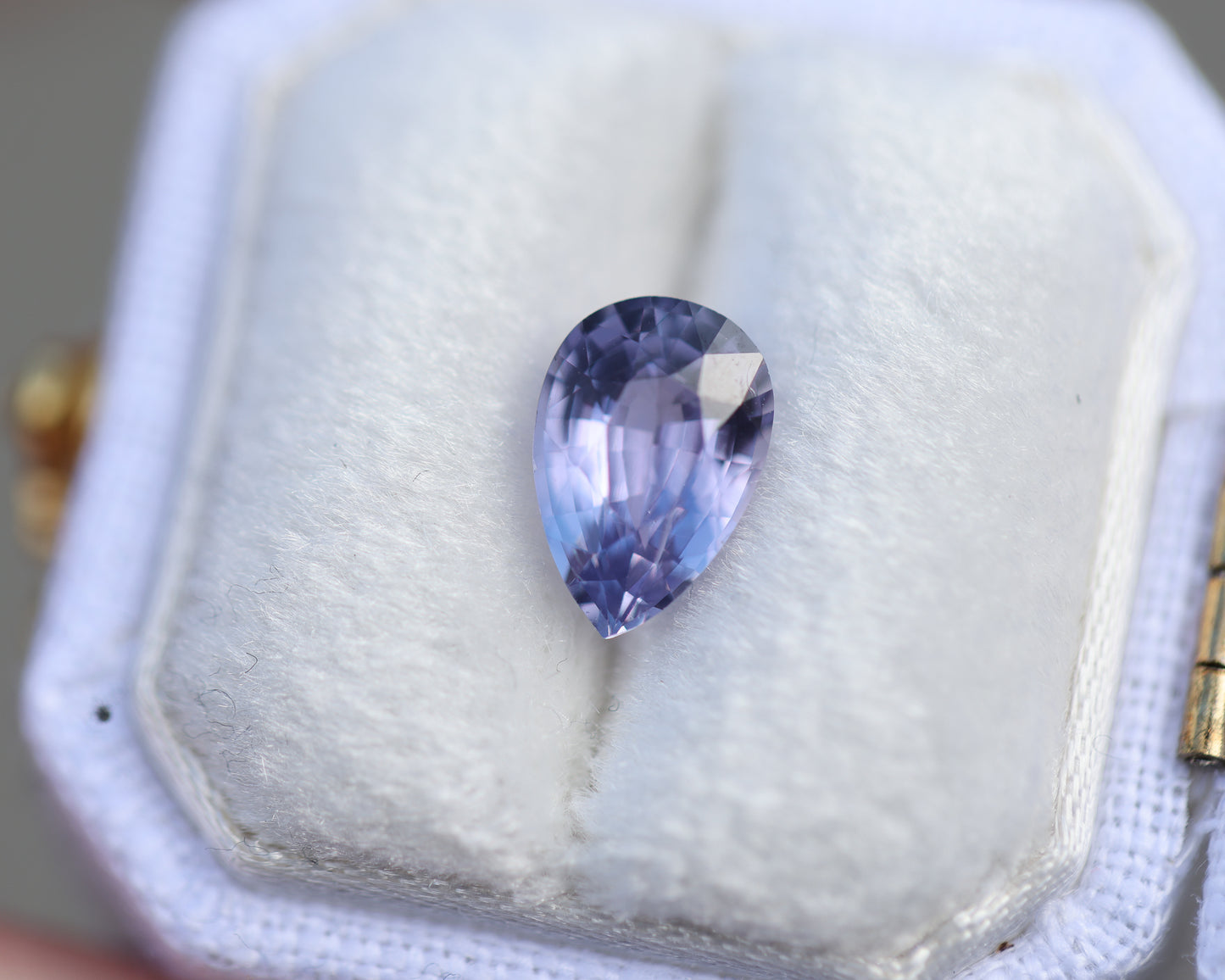 1.62ct pear purple sapphire