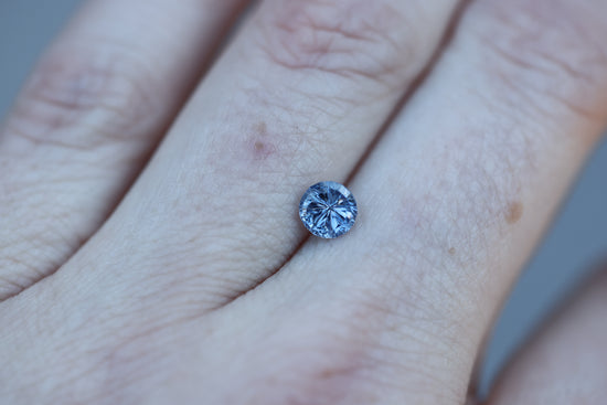 .92ct round blue sapphire, Starbrite cut by John Dyer