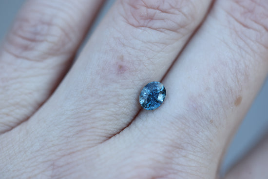 .93ct oval blue sapphire, Starbrite cut by John Dyer