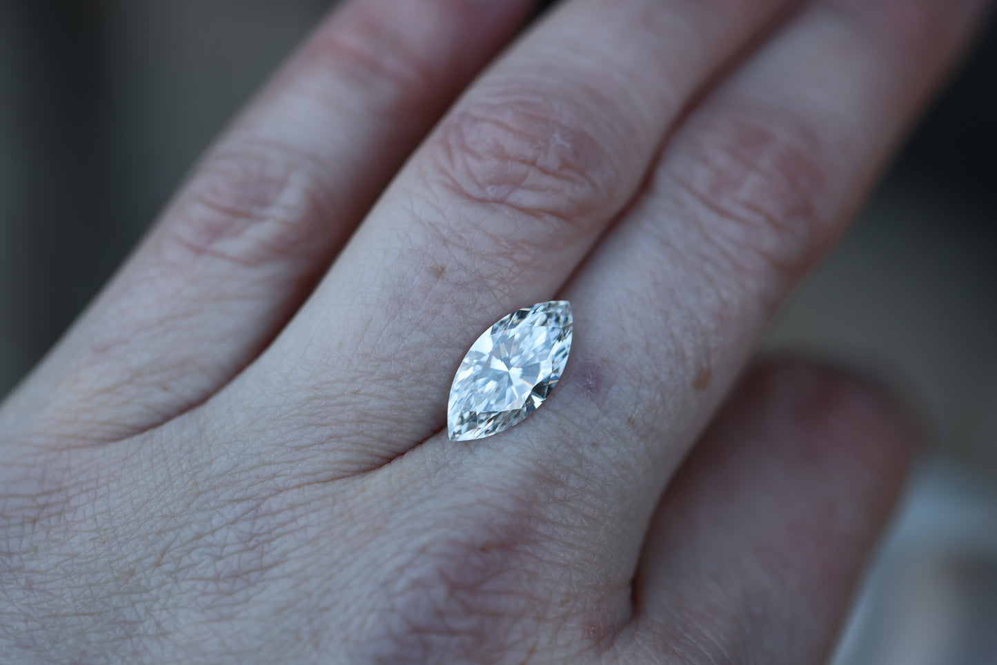 3.54ct marquise lab diamond, F/VS1