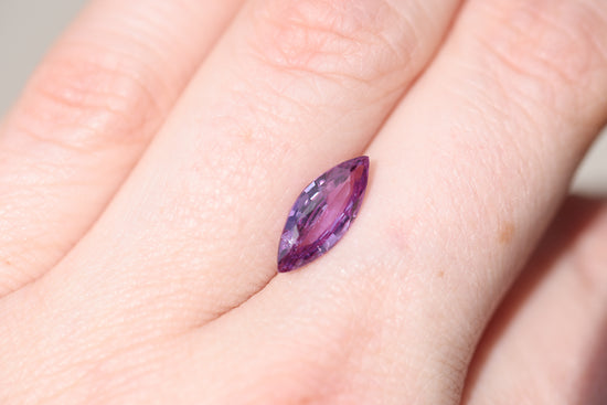 2.05ct marquise purple pink sapphire