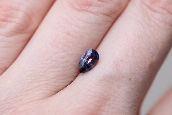 1.09ct pear purple pink sapphire